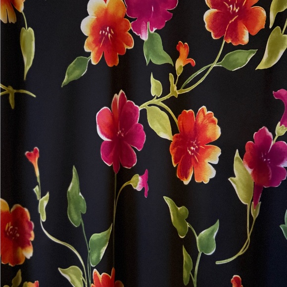 Worthington Floral Long Sleeve Dress Two Piece Set - Picture 6 of 12